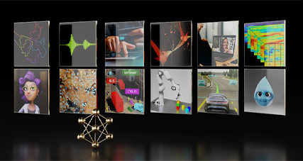 Various images displayed